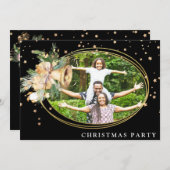 *~*企業の家族。クリスマスパーティー写真AP20 招待状 (正面/裏面)