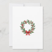 企業の年次クリスマスパーティー 招待状 (裏面)