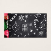 企業の祝日のギフトカード証明書 (正面)