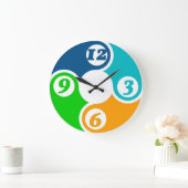 企業の色 ラージ壁時計 (ホーム)