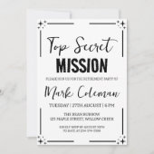 企業の退職パーティの招待状 招待状 (正面)