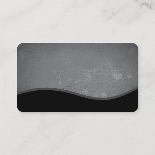 企業の金ゴールドトリムモノグラム及び石板 名刺 (裏面)