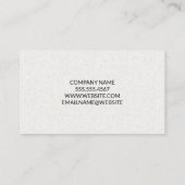 企業の金ゴールド柱 | モダンスタイリッシュ 名刺 (裏面)