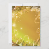 企業の2026年新年会　ゴールドグリッター 招待状 (裏面)