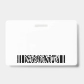 企業の |スーツを着た実業家 |バーコード バッジ (Back)