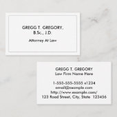 企業の,プレーンプロフェッショナル名刺 名刺 (正面/裏面)