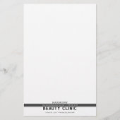 企業の,プロフェッショナルブラック文房具 便箋 (正面)