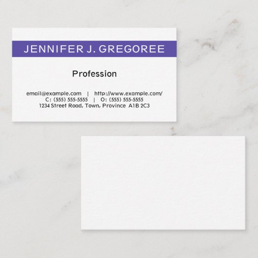 企業の、プロフェッショナル名刺 名刺 (正面/裏面)