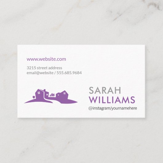 企業の | 実在代理人 | 不動産仲介業者 名刺 (正面)