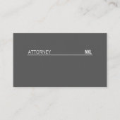 企業の /強調線(灰色) 名刺 (正面)