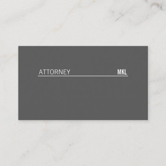 企業の /強調線（灰色） 名刺 (正面)
