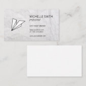 企業の /紙飛行機アイコン 名刺 (正面/裏面)