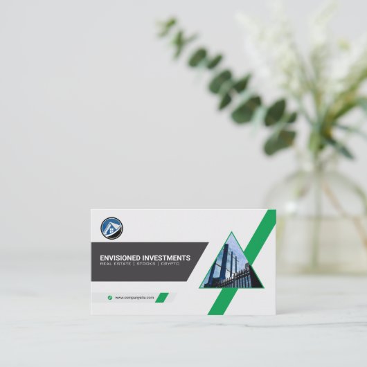 企業の |財務 名刺 (スタンド正面)