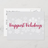 企業のBusiness Happiest Holidaysはがき シーズンポストカード (正面/裏面)
