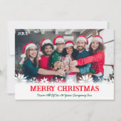 企業のBusiness Merry Christmas Photo シーズンカード (正面)