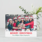 企業のBusiness Merry Christmas Photo シーズンカード (スタンド正面)