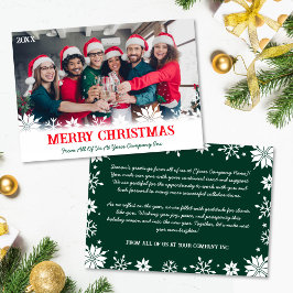 企業のBusiness Merry Christmas Photo シーズンカード