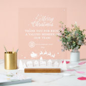 企業のChristmas Decorationに感謝 アクリルサイン (ウェディング)