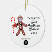 企業のChristmas Thank You Healthcare Heroes セラミックオーナメント (左)