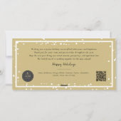 企業のHappy Holidays Your Business Logo写真 シーズンカード (裏面)