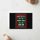 企業のHRクリスマスギフトホリデーカード ノートカード (正面/裏面インサイチュ)