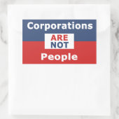 企業は人ではない – ステッカー (バッグ)