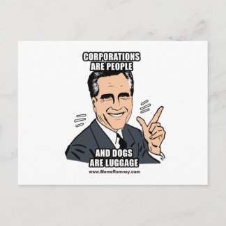 企業は人、犬は荷物 ポストカード