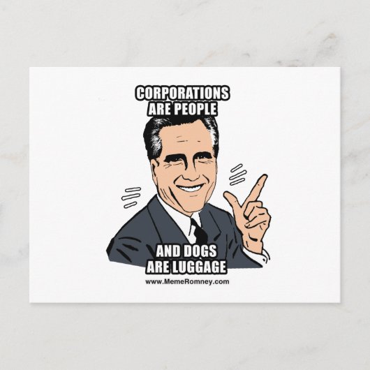 企業は人、犬は荷物 ポストカード (正面)