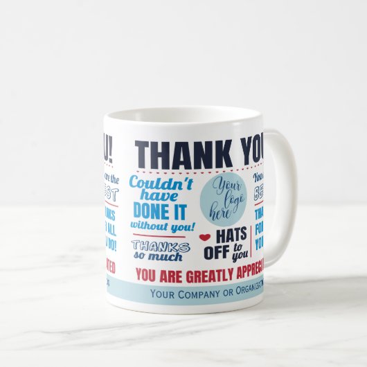 企業への感謝の気持ち コーヒーマグカップ (正面右)
