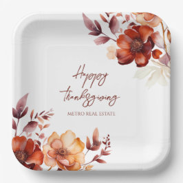企業エレガント感謝祭パーティー ペーパープレート
