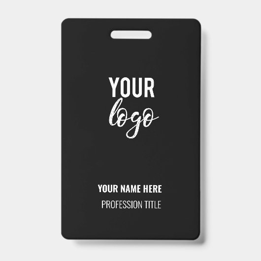 企業オフィス従業員認定事業ロゴ バッジ (正面)