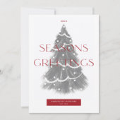 企業クリスマスツリー シーズンズ グリーティングス シーズンカード (正面)