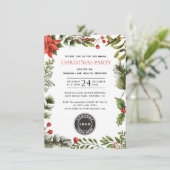 企業クリスマスパーティー ホリーベリー 招待状 (スタンド正面)
