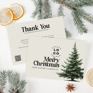 企業クリスマス ロゴQRコード ありがとう