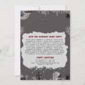 企業ハロウィンパーティーの招待状 招待状 (裏面)