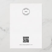 企業フォトロゴQRコード 謹賀新年 2027 箔シーズンカード (裏面)