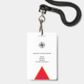 企業プレスメディアIDイベントパス バッジ (裏面（ネックストラップ付）)