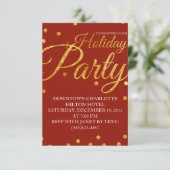 企業ホリデークリスマスパーティーの招待状 招待状 (スタンド正面)