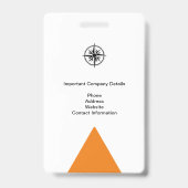 企業メディアIDイベントプレスパス バッジ (裏面)