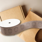 企業モダンブランドBeige Packaging Business Logo グログランリボン