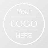 企業ロゴのアップロード: あなたのビジネスロゴをカスタマイズする ウィンドウサイン (シート)