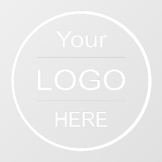 企業ロゴのアップロード: あなたのビジネスロゴをカスタマイズする ウィンドウサイン (シート)