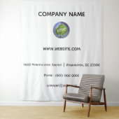 企業ロゴの背景 タペストリー (インサイチュ)