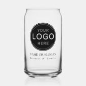 企業ロゴまたはブランドモダンプロフェッショナル ガラス缶 (正面)