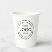 企業ロゴまたはブランドモダンプロフェッショナル 紙コップ (正面)