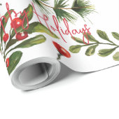 企業ロゴを追加 年間休暇 会社員 休日 ラッピングペーパー (ロールコーナー)