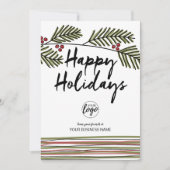 企業ロゴを追加 - 現代的な遊び心のあるブランチ シーズンカード (正面)