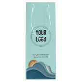 企業ロゴカスタムペーパー ワイン ギフトバッグ (裏面)