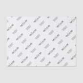 企業ロゴブランドスローガンパーソナライズされた事業 薄葉紙 (正面)