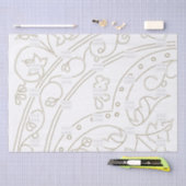 企業ロゴブランドパターンエレガント事業 薄葉紙 (クラフト)